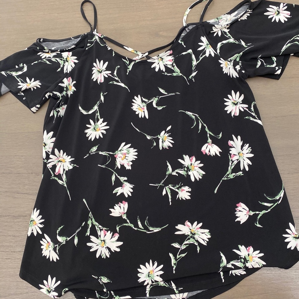 Off Shoulder with Straps Floral Top